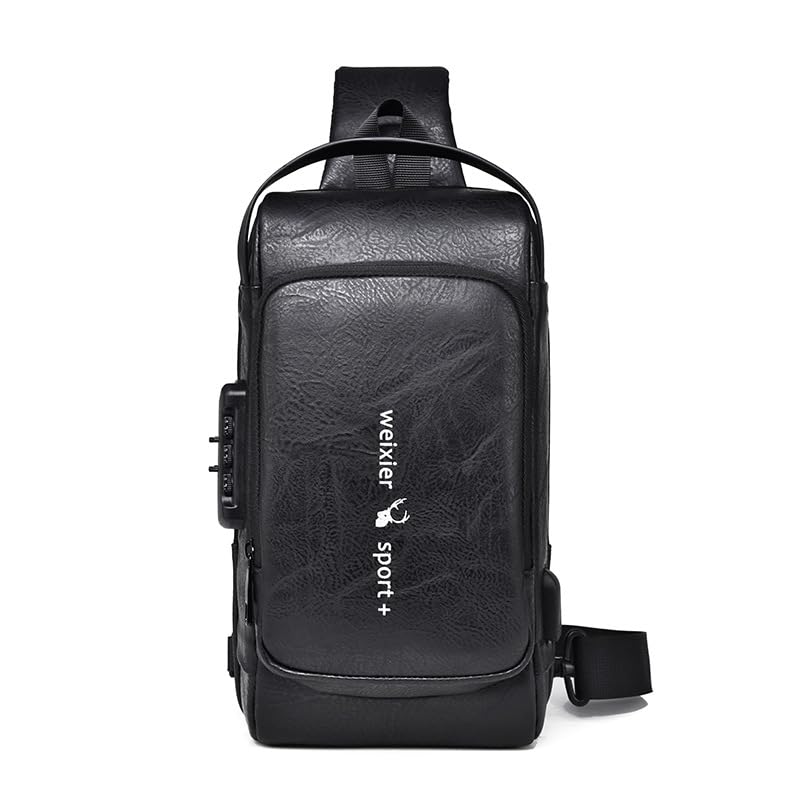 X318 Single Shoulder Crossbody Male Waterproof Anti-Theft Small Backpack-image-20