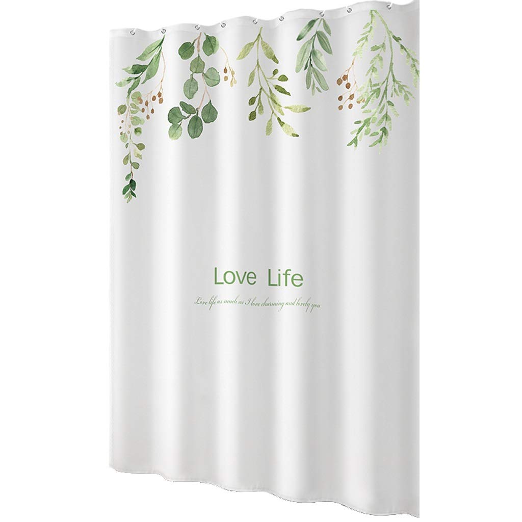 Rideau de douche épaissi imperméable blanc 150x200 rideau cloison de bain