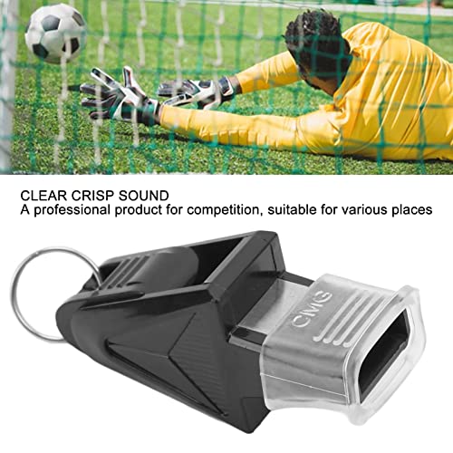Silbato de árbitro para fútbol plástico con cordón miniatura 3