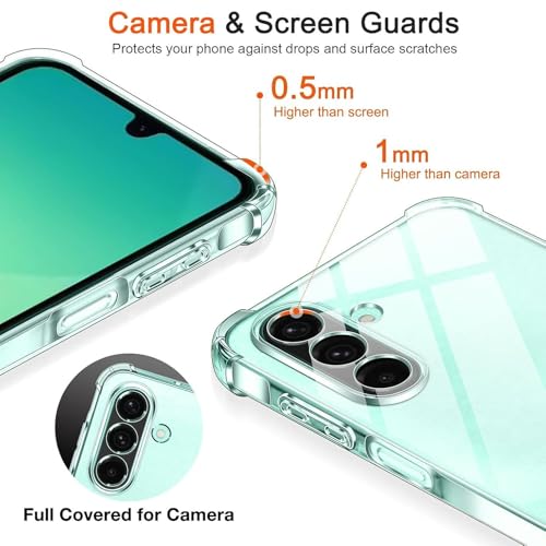 Image of BOXXO Flexible Back Cover for Samsung Galaxy M16 5G | Back Cover Transparent Clear Shockproof Case Four Corner Protection | Slim Protective Mobile Phone Cover for Samsung Galaxy M16 5G