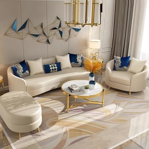 LyckTre Couch Sets - Modern Sofa Set for Living Room,