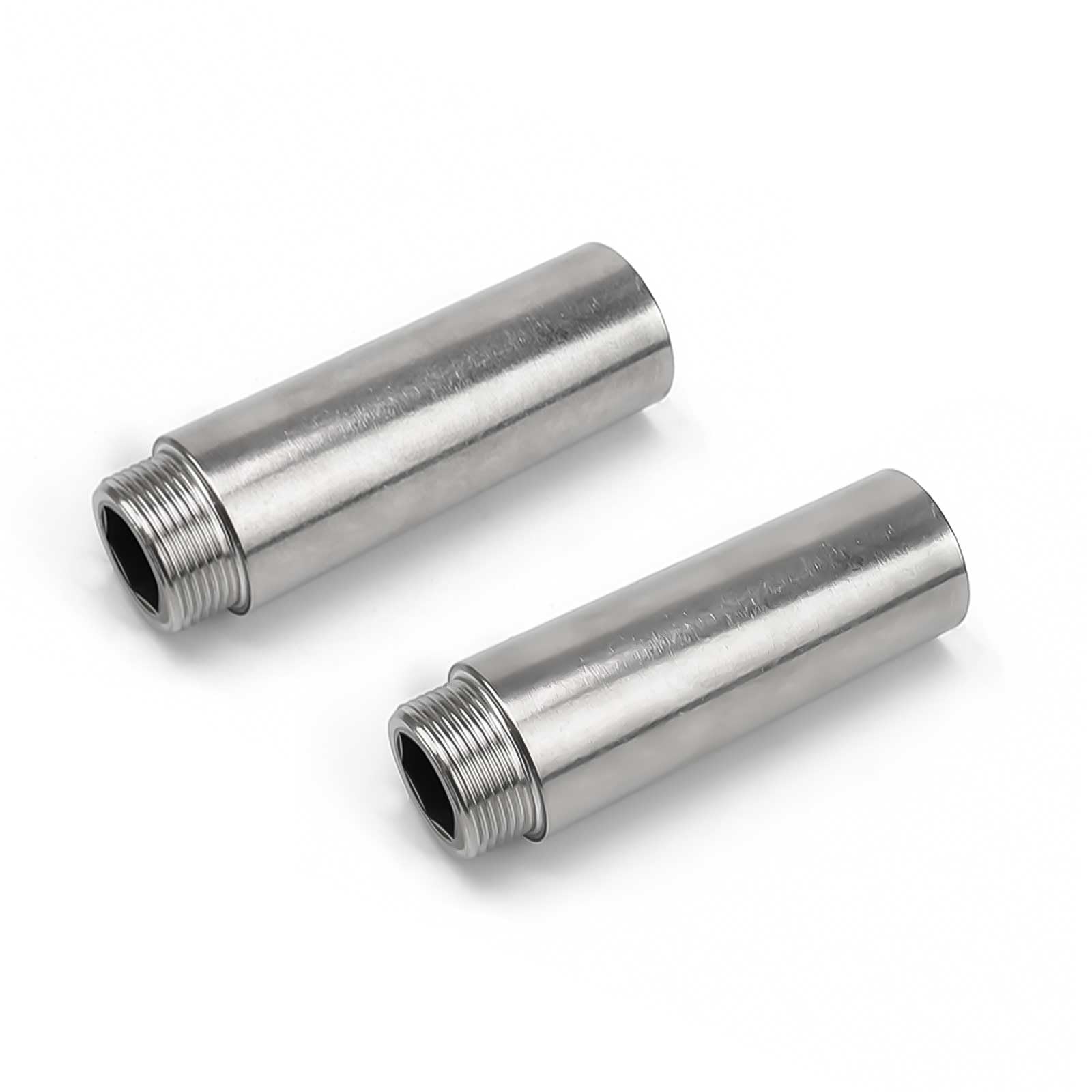 Allungatore Tubo Acciaio Prolunga Rubinetto 1/2 Pollice BUDPSI - Acciaio Inox Allungabile 4 Cm Per Cucina E Bagno Filettatura 1/2 Pollice - 6