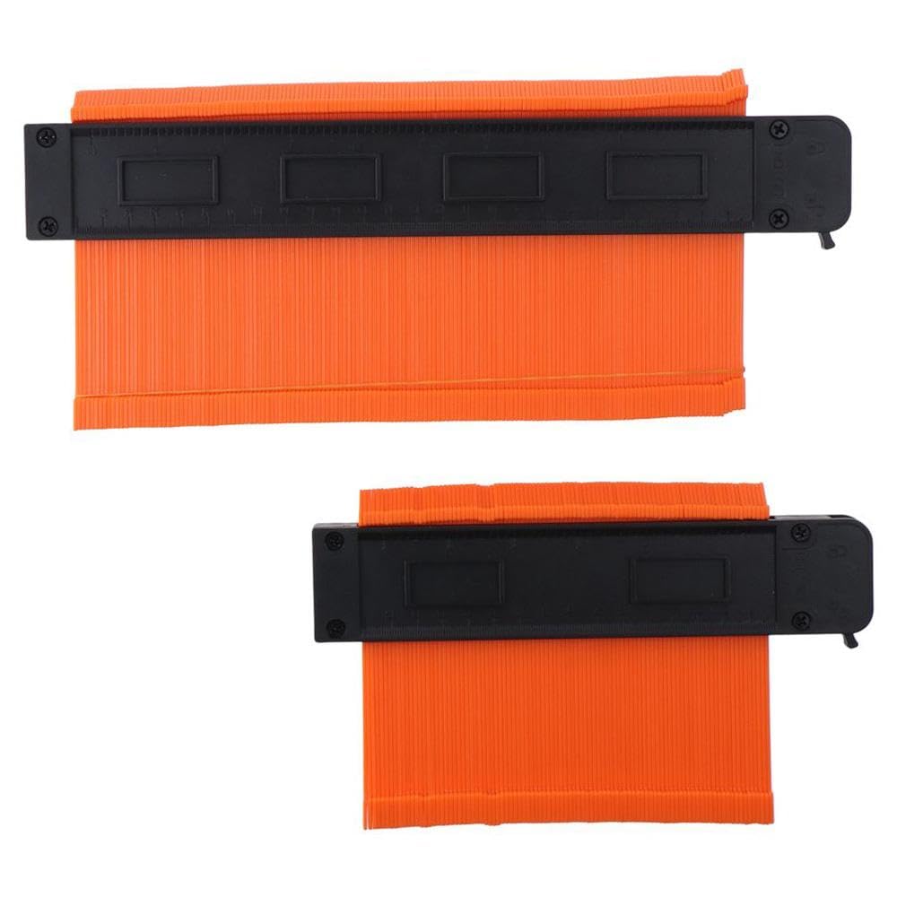 HOBBYIN Contour Gauge with Lock,2 Pack Contour Gauge Profile Tool,Contour Gauge Duplicator 10'' and 6'', Measure Copy Tool