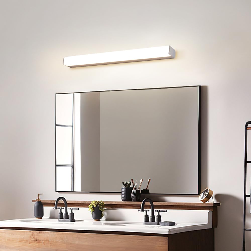 Jadssox Lampada da toeletta a LED per Bagno Lampade da Bagno su Specchio, Lampada da toeletta Moderna a 3 modalità Colore, Lampada da Bagno su armadietti a Specchio