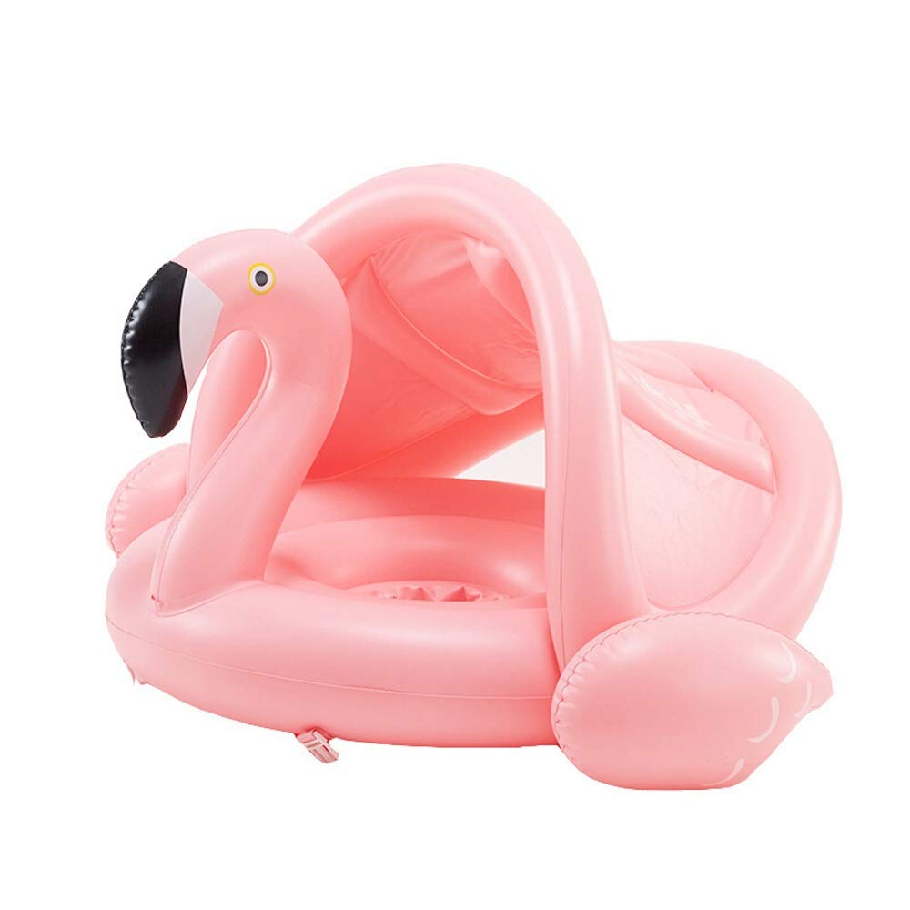 Swimming board Water Inflatable Riding Children's Flamingo Swimming Ring Newborn Baby Baby Seat Pink Flamingo Baby Seat Children's Sun Floating Row Floating Bed Drifting Water Seat Floating Ring
