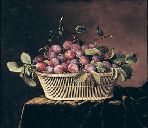 Image sur toile haut de gamme de Pierre Dupuis oeuvre panier de prunes finition soignee