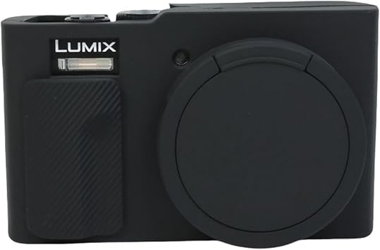 TZ99 Case,Soft Silicone Protective Case Cover Ultra-Thin Lightweight for Panasonic Lumix DC-TZ99 Camera Black