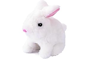 Hopping Bunny Toys for Kids: Interactive Electronic Bunny with Wiggly Ears and Twitching Nose