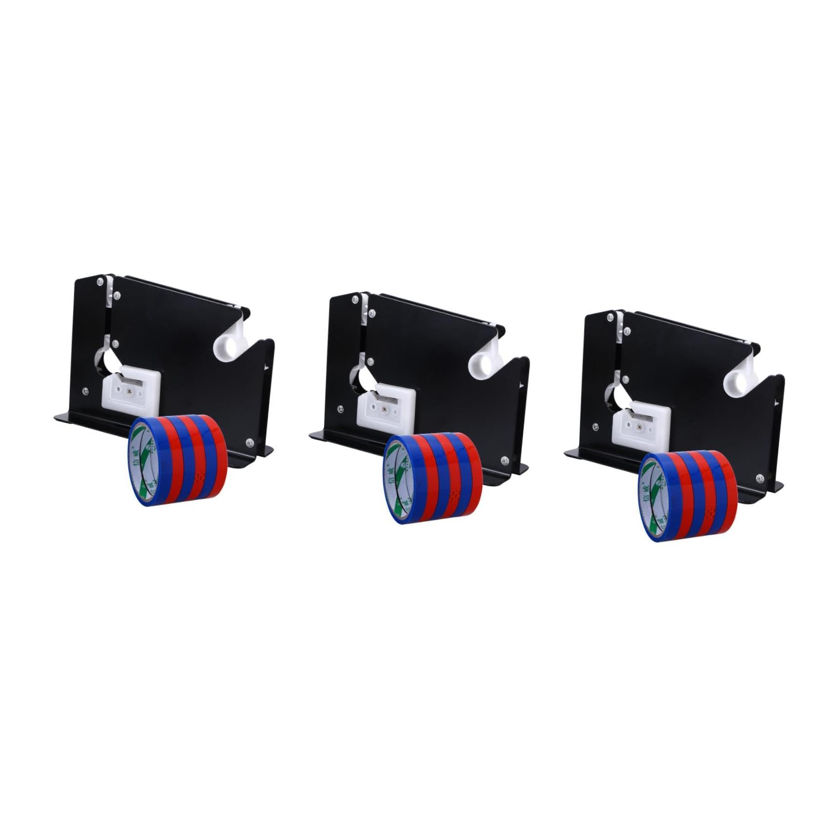 Operitacx 3St Bandspender Spender für Halsdichtband Klebebandschneider Haargummis schwarz rostfrei tape cutter Tape cutting machine Heavy-Duty-Taschenkonus Stahlbeutelkegel mit Trimmer