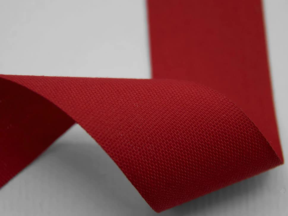 Furlanis Ribbon, Polycotton, Red, 25 mm x 25 m - Image 2
