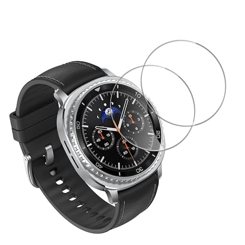 Banuyaw 2 Stück Schutzfolie für Samsung Galaxy Watch 8 Classic 46mm Folie, Schutzglas für Soft TPU Displayschutz Galaxy ...