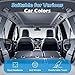 Wilaly Graphene Auto Headliner Fabric with Foam Backing – Cooling & UV Protection, Breathable Graphene Honeycomb Fabric, Premium Universal Fit for Car/Truck/SUV/RV Roof (Grey, 85