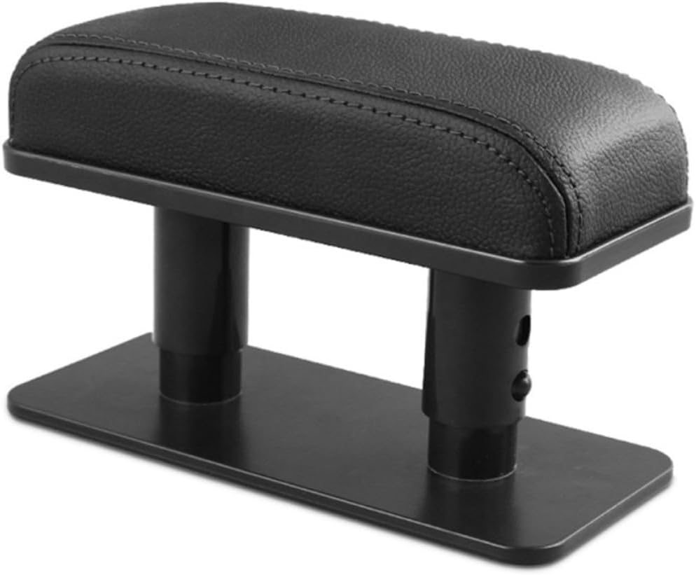Adjustable Car Armrest Box Cushion with Ergonomic Leather Design and Easy Installation for Door and Central Console, Comfortable Elbow Support for Driving and Long Trips