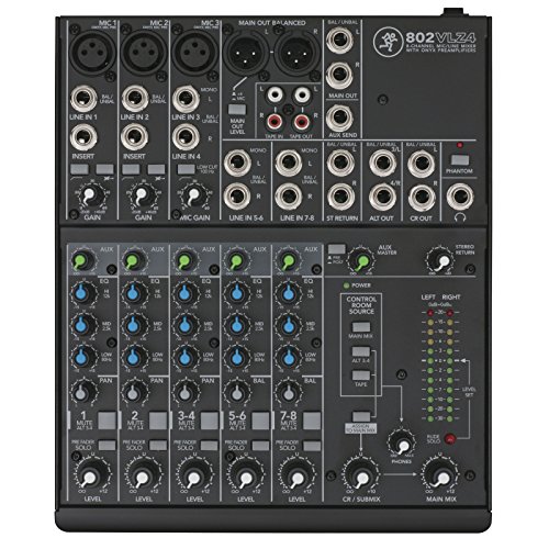 Mackie 802VLZ4 mixeur 8 canaux pour podcast et enregistrement nomade