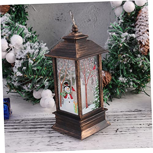 NOLITOY Lanterna De Boneco De Neve Iluminada Lanterna De Natal Para Quarto Feriado Lanterna De Água