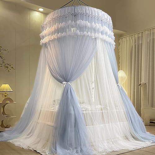 Tenda a baldacchino a baldacchino a cupola a doppio strato per camera da letto per bambini e adulti