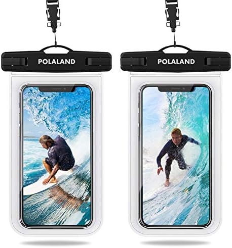 Polaland Waterproof Phone Pouch, Universal Cell Phone Dry Bag Underwater Case Compatible for iPhone 12 Pro 11 Xs Max SE 2020 XR X 8 Plus 7 6S, Galaxy S20+, S10+, Note 10+ up to 6.9″ – Clear (2 Pack) Polaland Waterproof Phone Pouch, Universal Cell Phone Dry Bag Underwater Case Compatible for iPhone 12 Pro 11 Xs Max SE 2020 XR X 8 Plus 7 6S, Galaxy S20+, S10+, Note 10+ up to 6.9″ – Clear (2 Pack)