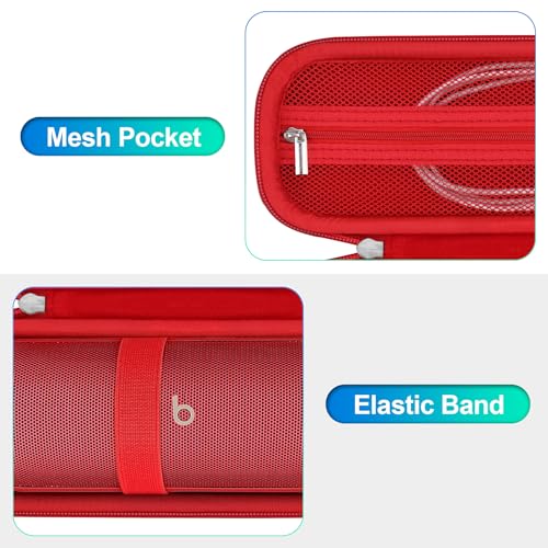 Housse de transport Beats Pill 2024 sacoche de protection rouge - 5