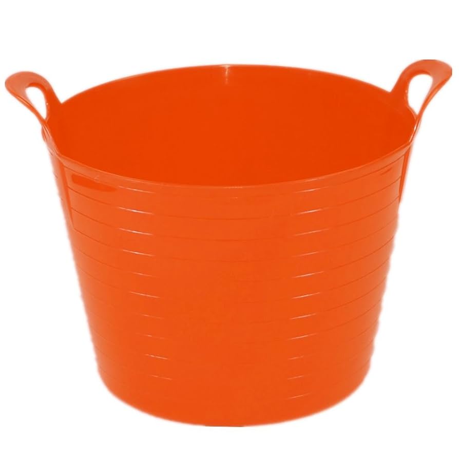 Easy Shopping 3 X 42 Litre Large Flexi Tub Garden Home Flexible Colour Rubber Storage Container