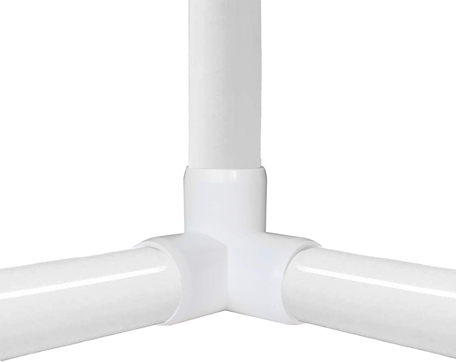 20Pack 1/2Inch PVC Fittings, 3Way Elbow PVC Furniture Fittings, 90 Degree PVC Elbow Side Outlet Tee, PVC Corner Fittings for Building PVC Furniture Greenhouse Shed Pipe Fittings Tent Connection - - 
