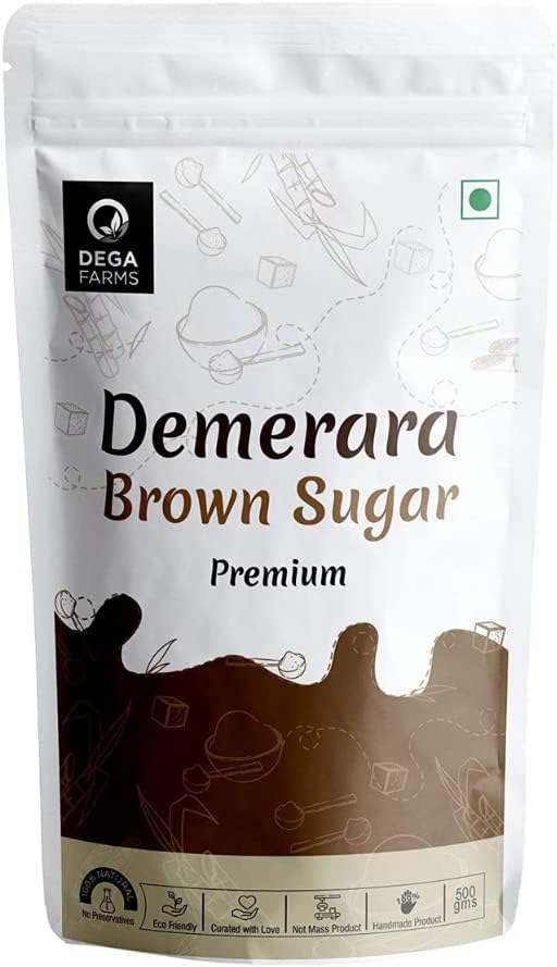 - Demerara Brown Sugar 500gm | Organic & Chemical-Free | Raw Sugar from Fresh Sugarcane Juice | Rich in Minerals