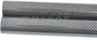 3K Roll Wrapped Carbon Fiber Tube OD 20mm 21mm 23 24 25 26 27 28 29 30MM X 500mm Wing Tube Multi-Copter ARM DIY (25 * 27 * 500mm Glossy Plain, 1)