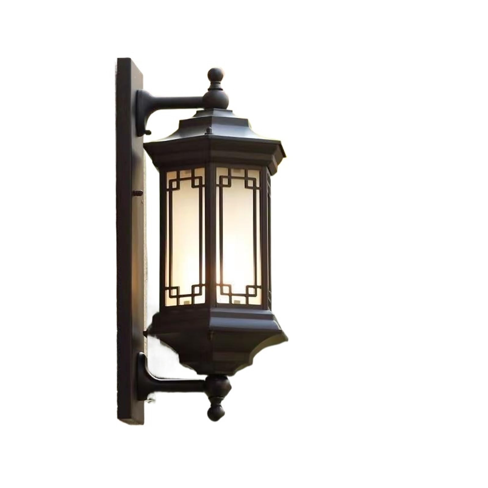 Lampe de jardin chinoise rétro étanche pour éclairage mural extérieur de villa