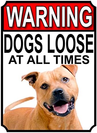 ALL BREEDS - BEWARE DOGS LOOSE AT ALL TIMES METAL SIGN GERMAN SHEPHERD 200MM X 150MM (998H1)