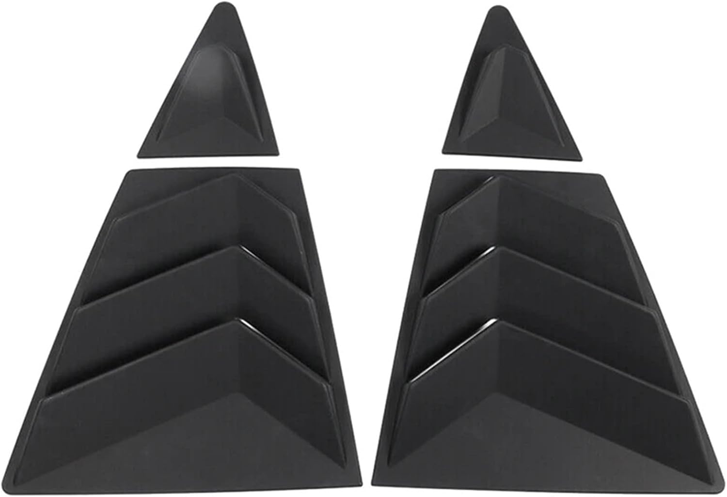 Car Rear Side Vent Quarter Window Louver Shutter Cover Matte Black Car Accessories Compatible with Toyota Corolla 2020-2023