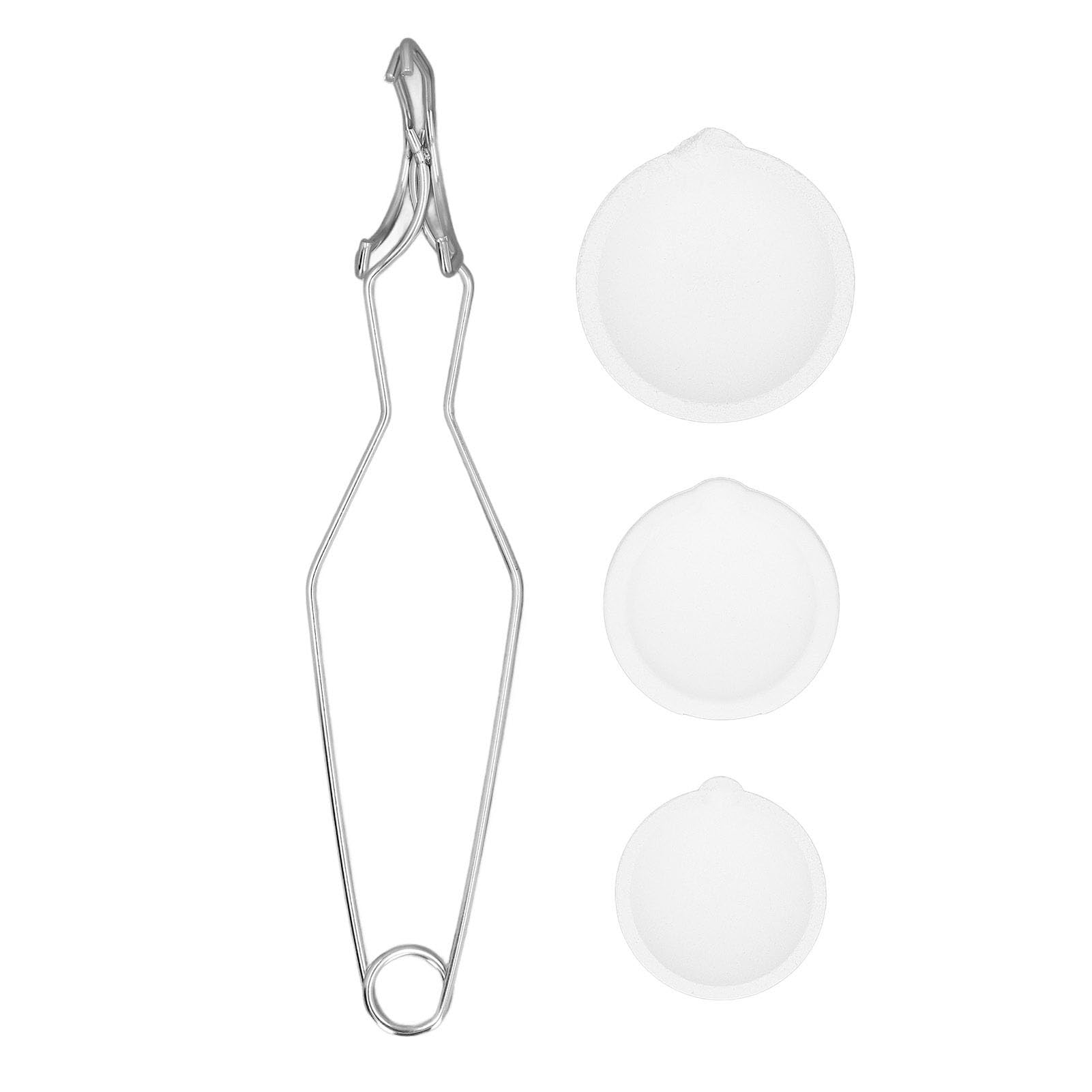 Set Crogiolo Al Quarzo da 250 G, 150 G, 100 G con Supporto in Acciaio Inossidabile, per Fondere Oro, Argento, Rame, Ideale per Gioiellieri e Metalmeccanici