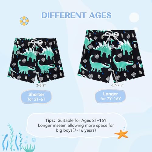 Image of American Trends Boys Swim Trunks Toddler Swim Shorts Bathing Suit Kids Swimsuit Youth Swimwear
