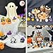Bellaboro 40pcs Halloween Mini Resin Figures 40 Styles, Cute Tiny Resin Figures Pumpkin Ghost Skull Miniatures Bulk for Halloween Party Favors Bag Fillers Dollhouse Decor
