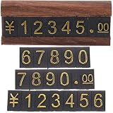 IWOWHERO Eleganter Lesbaren und Preiswürfel für Kunststoff Schmuck Digitaler Kombination Preisschildern für Schmuckgeschäfte und Bekleidungsläden