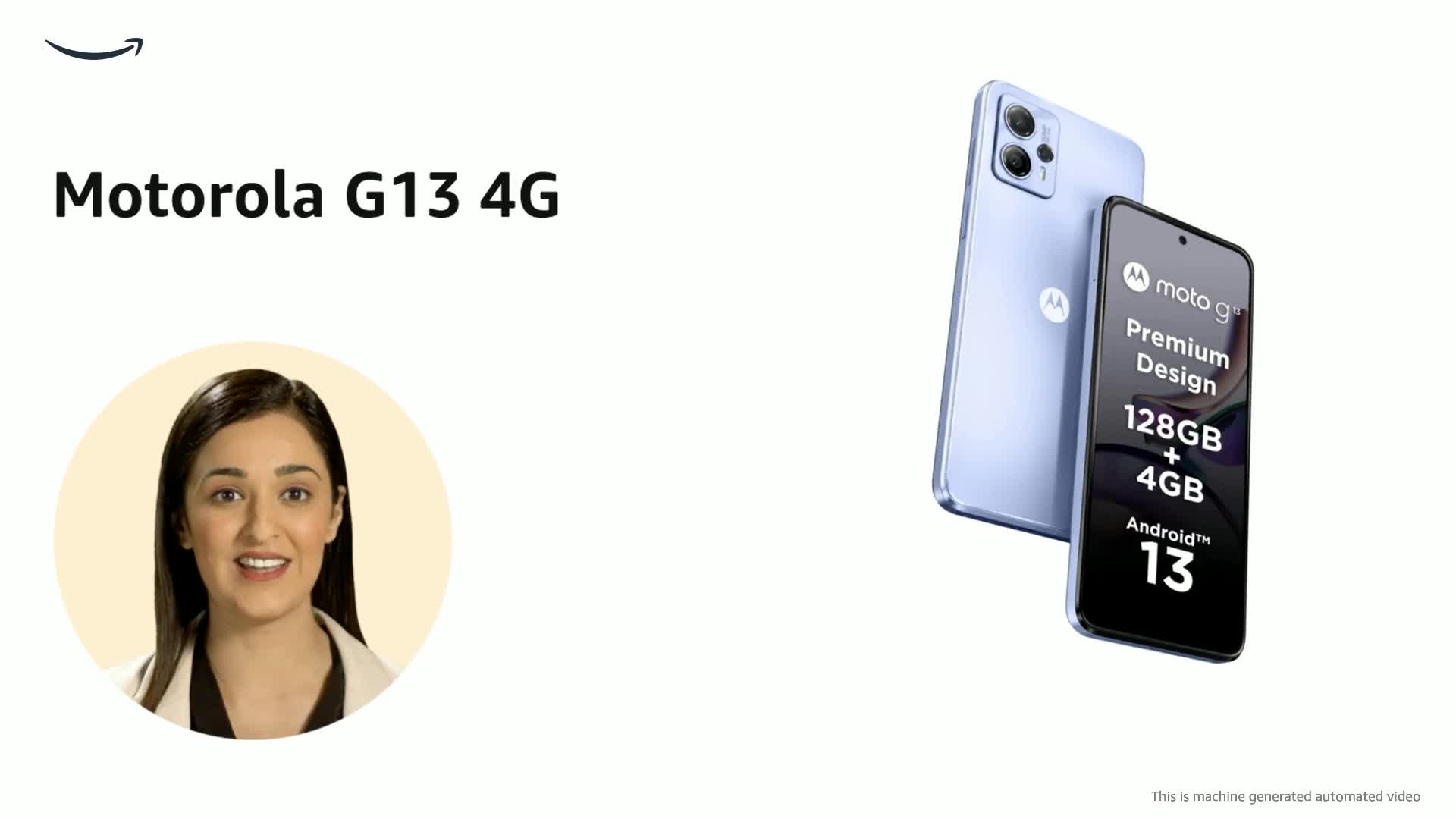 Motorola G13 4G (Lavender Blue, 4GB RAM, 128GB Storage) | Mediatek