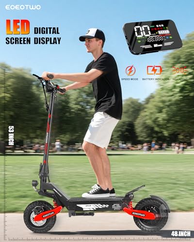 Image of Electric Scooter Adults, Up to 31MPH,11 inch Off-Road Tires, 20 /45 Mile Range | 1200W /2400W,31MPH /40MPH, Fast E-Scooter,Heavy Duty, Full Suspension,Commuting