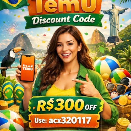 NEW &para;&deg;Brazil ⪩ Temu Discount Code R$300 off {{"acx320117"}} For New & Existing User cover art