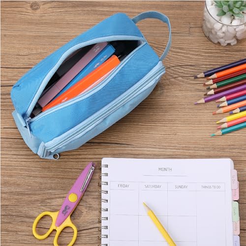 Image of Mr. Pen Large Capacity Pencil Pouches and Bags - Mint Green School