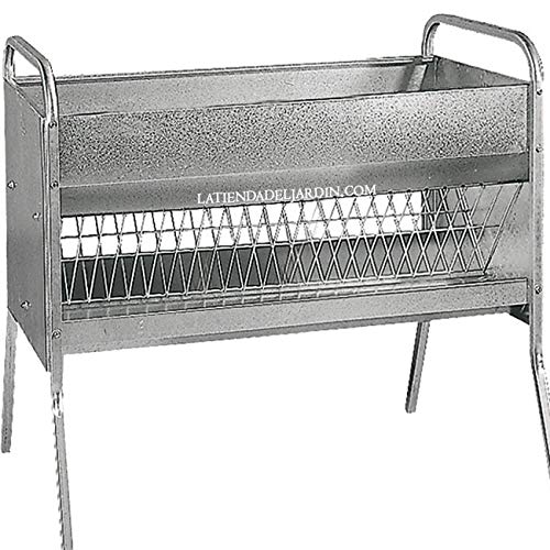 Suinga Forgiera mangime ovini 100 x 75 x 128 cm Capacità 55 kg Realizzato interamente in lamiera zincata che offre una lunga resistenza e durata
