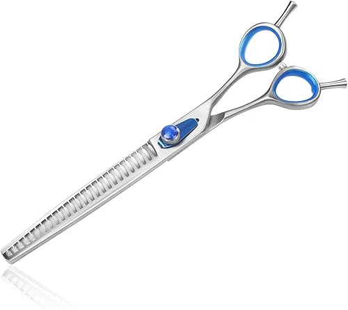 Tijeras curvadas de 8 pulgadas para aseo de perros, corte profesional, tijeras curvadas de aseo para perros, tijeras de acero inoxidable 440C,