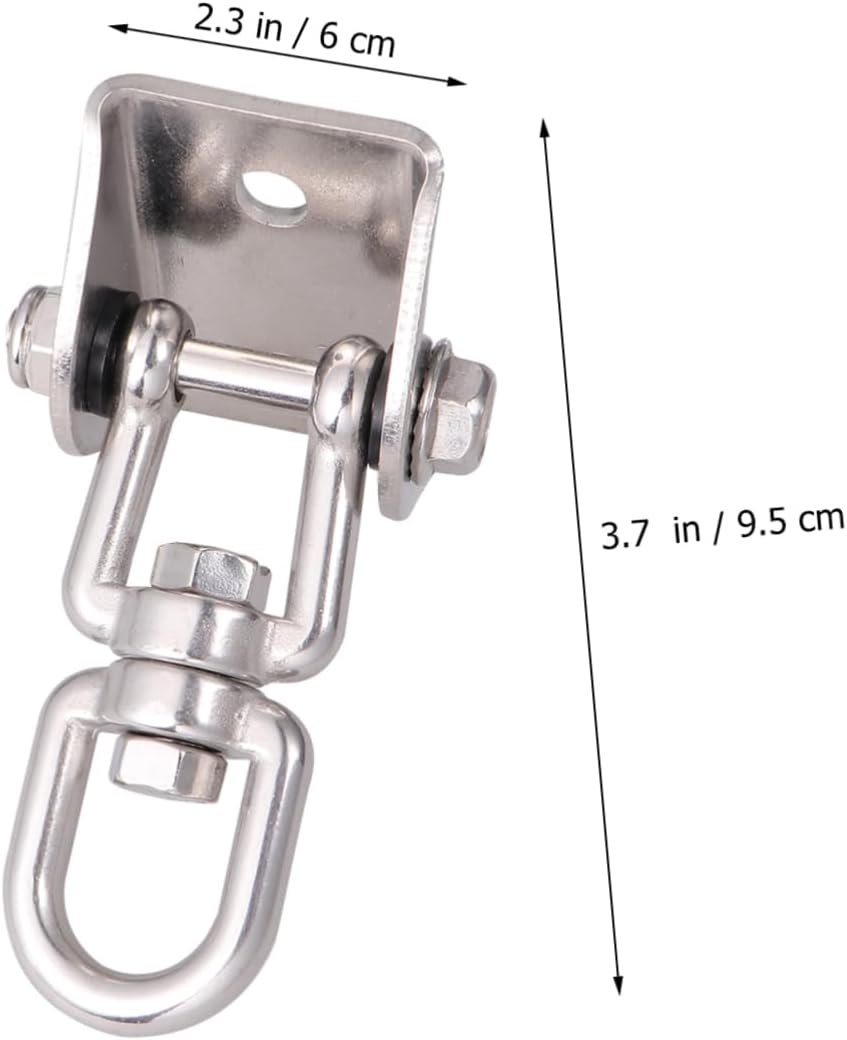 Outanaya Stainless Steel Swivel Hook for Hammock Chair Heavy Duty Hanging Seat Accessory Kit for Use Rotation Easy Installation for Swings and Punching Bags