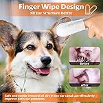 OBSEDE Ear Cleaner Finger Wipes, Grooming Kit Care for Dogs and Cats Regular Soothing Odor Control Reduce Dirt Wax Build Up Pet Supplies Easy to Use Fresh Coconut Scent, 60 Count - Image 3