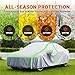Car Cover for Opel Astra H OPC|4294 x1754 x1460 mm, Waterproof Fully fits car Tarpaulin Snow rain Sun dust Windshield Outdoor Covers Heavy-Duty Vehicle Body Protector