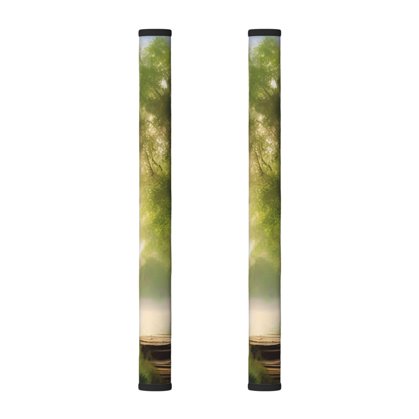 VGFJHNDF Refrigerator Door Handle Covers 2-Pack, Landscape Trees Printed Protect and Decorate for Fridge Ovens Dishwashers