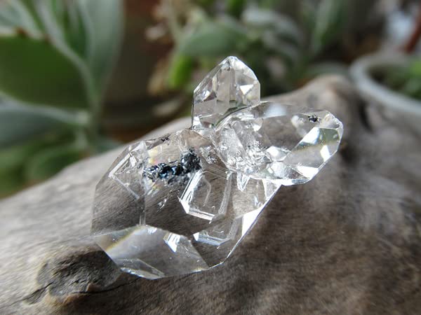 Amazon.co.jp: ハーキマーダイヤモンド 連結結晶 群晶 クラスター 水晶