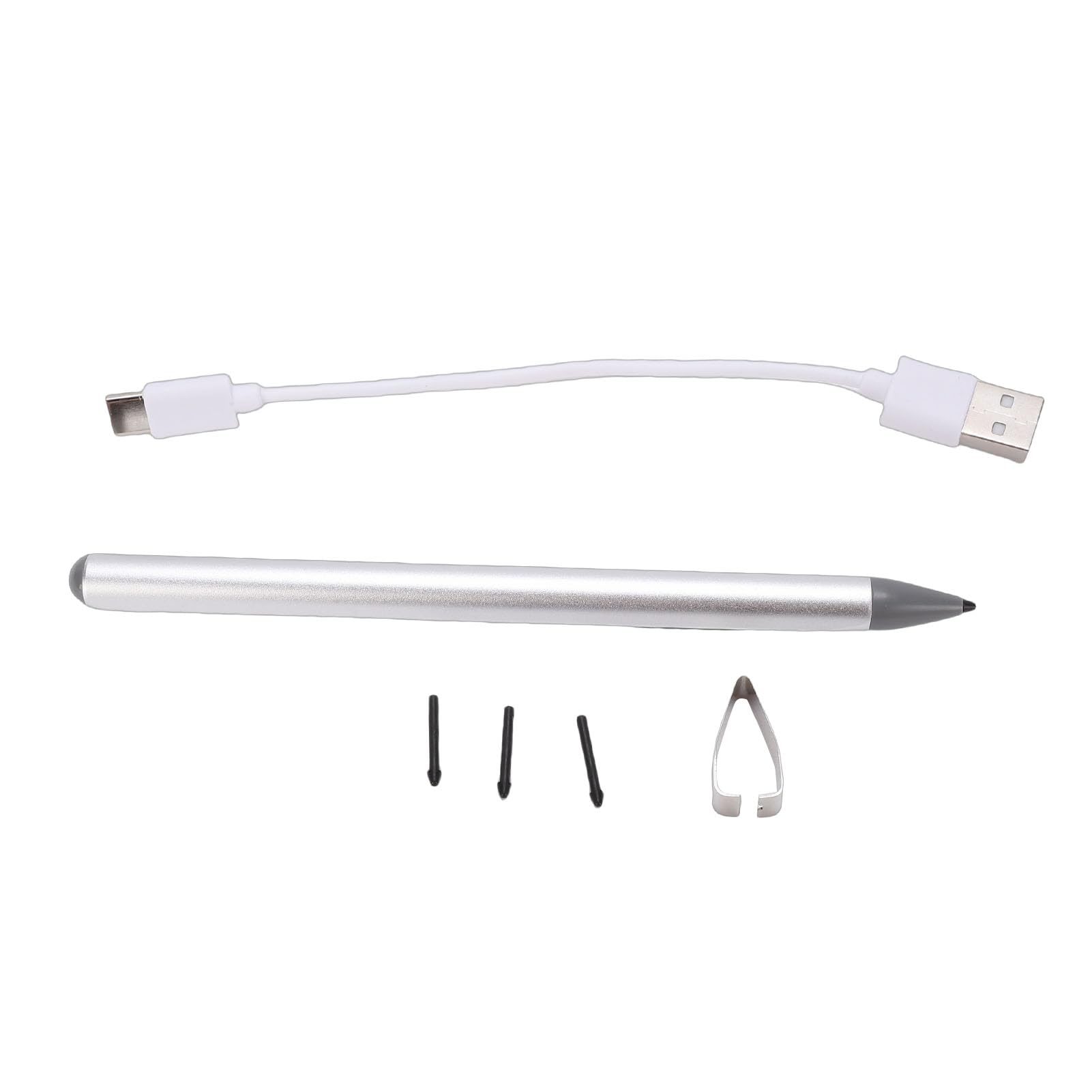 GOWENIC 2 Pezzi Penna Stylus da Disegno per Tablet Touchscreen (SILVER)