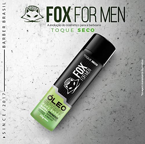 Óleo Para Barba Spray Fox For Men 60ml Caixa Com 4 Unidades