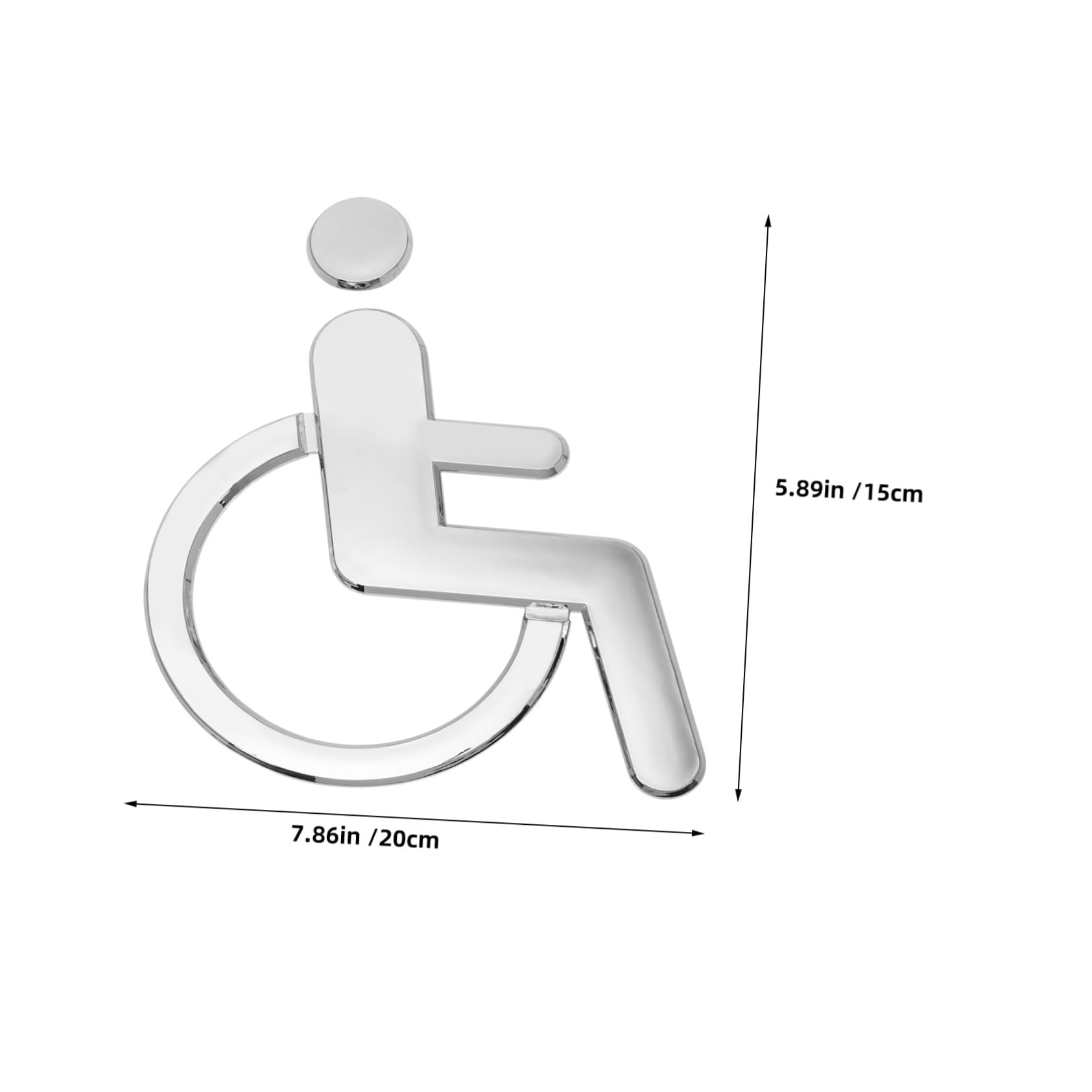 MAGICLULU 6 Piezas De Símbolo De Discapacidad Señal Para Discapacitados Señal Para Discapacitados De Cuidado Para Para