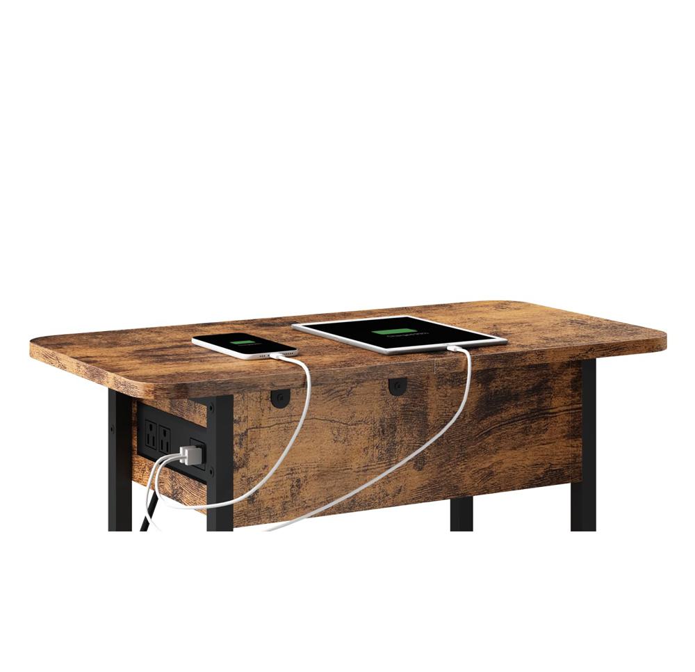 THE SIDE UP BOX ＆ TABLE ＋　THE LID STAND Amazon.com: LIDYUK End Table with Charging Station, Flip Top Side