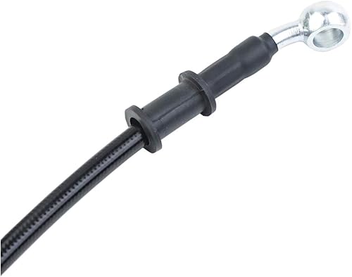 Miniatura 5 de 400-2400mm AN3 18pulgada 28 90 Grados M10 Manguera de Freno Hidráulico para Motocicleta de Acero Inoxidable Trenzada para ATV Moto Motocross Pit