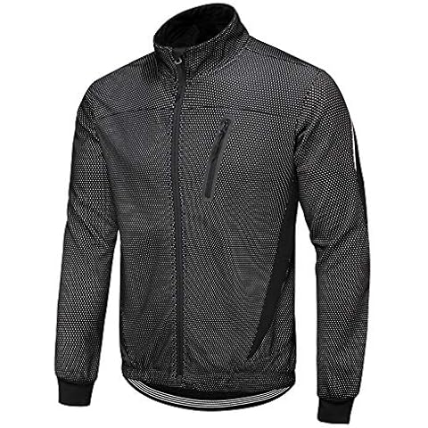 Leeofty Winter Men Cycling Jacket Waterproof Windproof Thermal Fleece Jacket Coat Bicycle Running Riding Jacket Cover